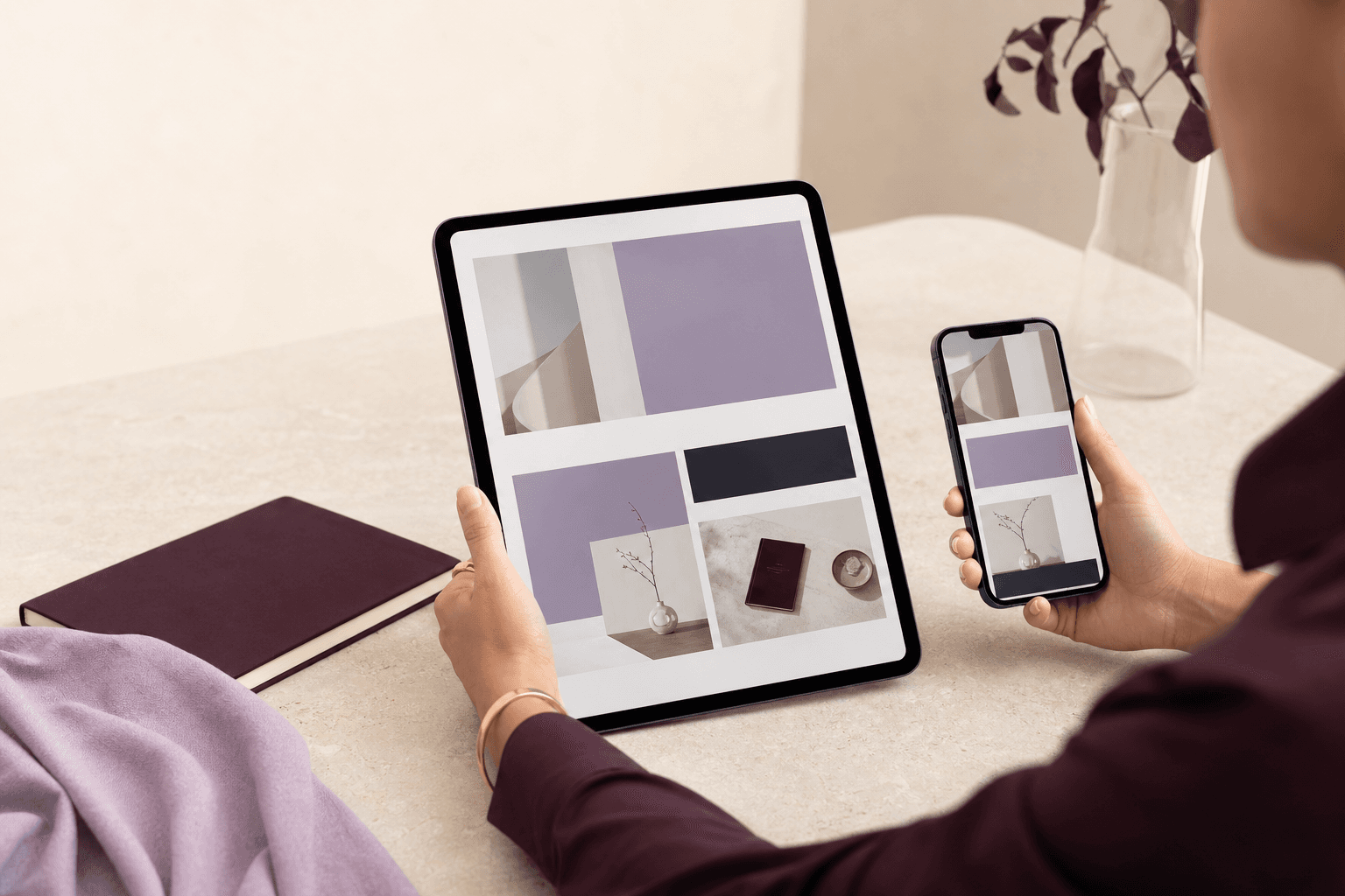 Revisión de una web en tablet y móvil