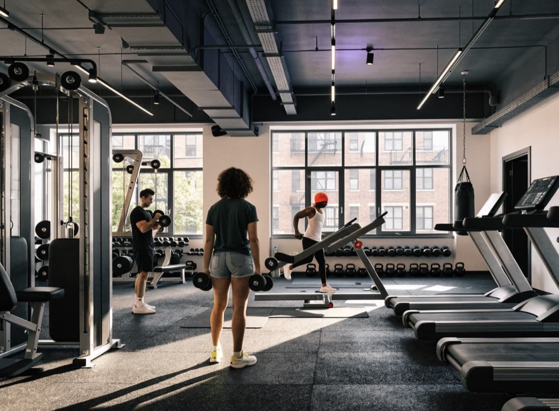 Sala de un gimnasio