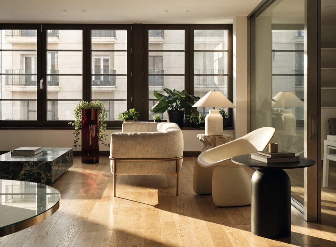 Salón de una vivienda reformada